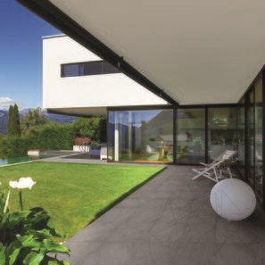 Pietra sinterizzata L'ALTRA PIETRA Castello Grey, 60 X 60 X 2 cm, R11 - Antiscivolo per uso esterno