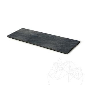 Pietra sinterizzata L'ALTRA PIETRA Museo Ardesia Nera, 40 X 120 X 2 cm, R11 - Antiscivolo per uso esterno