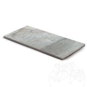 Pietra sinterizzata L'ALTRA PIETRA Torre Quarzite Grigia, 40 X 80 X 2 cm, R11 - Antiscivolo per uso esterno