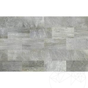 Pietra sinterizzata L'ALTRA PIETRA Torre Quarzite Grigia, 40 X 80 X 2 cm, R11 - Antiscivolo per uso esterno
