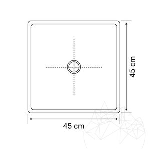 Lavello Arco in marmo Cappucino SS-30, 45 x 45 x 12 cm
