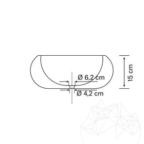 Lavabo in travertino Matia Latte RS-21