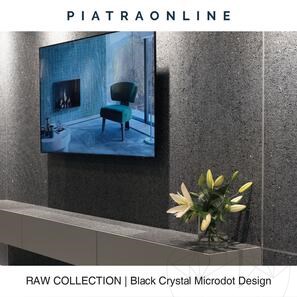 Lastra di Granito Black Crystal Microdot Design 2CM