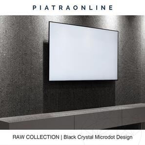 Lastra di Granito Black Crystal Microdot Design 2CM