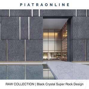 Lastra di Granito Black Crystal Super Rock Design 2CM