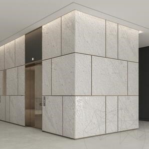 Lastra di Marmo Carrara White Natural Design 2CM