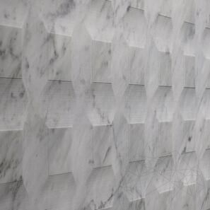 Lastra di Marmo Carrara White Stud H Design 2CM