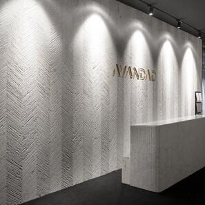 Lastra di Marmo Carrara White Tile(Chevron Design) 2CM