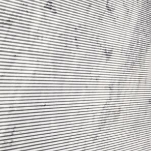 Lastra di Marmo Carrara White Zigzag Design 2CM