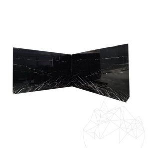 Lastra di marmo Alexander Black Lucido, 2 cm