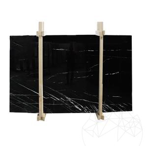 Lastra di marmo Alexander Black Lucido, 2 cm