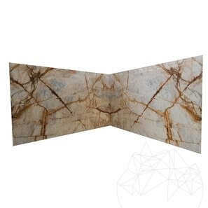 Lastra di marmo Calacatta Oro Lucido, 2 cm