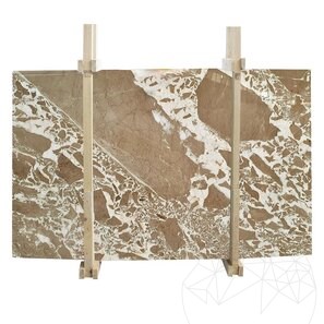 Lastra di marmo Bianco Caramello Lucido, 2 cm