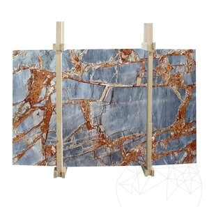 Lastra di Marmo Lucido Blu Fantastico, 2 cm