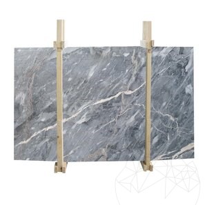 Lastra di marmo lucido grigio oro, 2 cm
