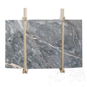 Lastra di marmo lucido grigio oro, 2 cm