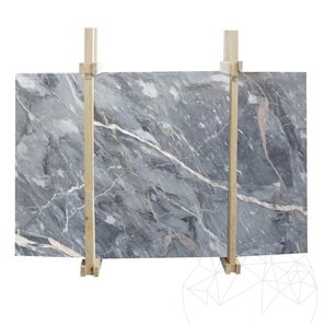 Lastra di marmo lucido grigio oro, 2 cm