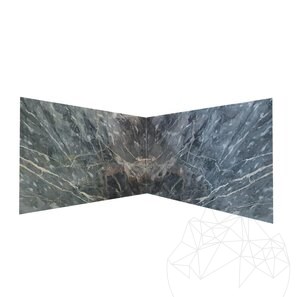 Lastra di marmo lucido grigio oro, 2 cm