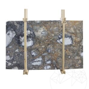 Lastra di marmo grigio invisibile lucido, 2 cm