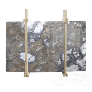 Lastra di marmo grigio invisibile lucido, 2 cm
