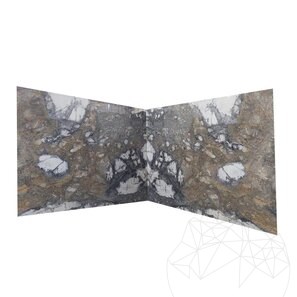 Lastra di marmo grigio invisibile lucido, 2 cm