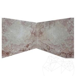 Lastra di marmo rosa Aurora lucido, 2 cm