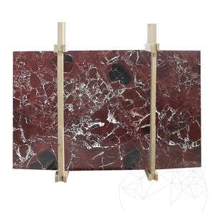 Lastra di marmo rosso Levanto lucido, 2 cm