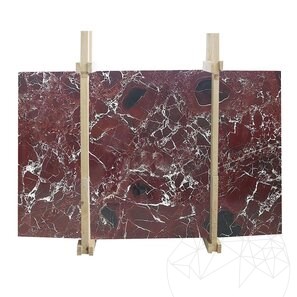 Lastra di marmo rosso Levanto lucido, 2 cm