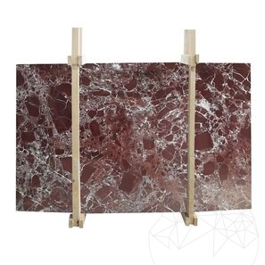 Lastra di marmo rosso Levanto lucido, 2 cm