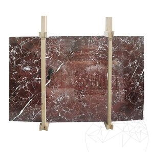 Lastra di marmo rosso Levanto lucido, 2 cm