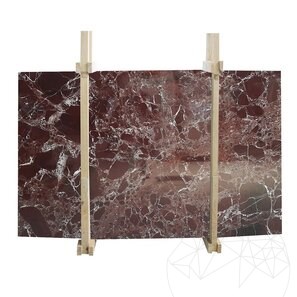 Lastra di marmo rosso Levanto lucido, 2 cm
