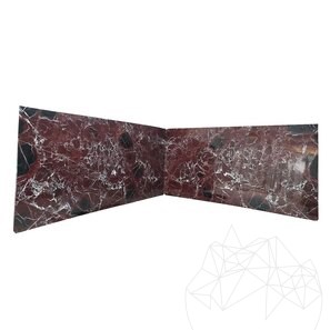 Lastra di marmo rosso Levanto lucido, 2 cm