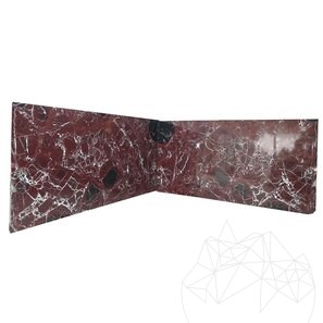 Lastra di marmo rosso Levanto lucido, 2 cm