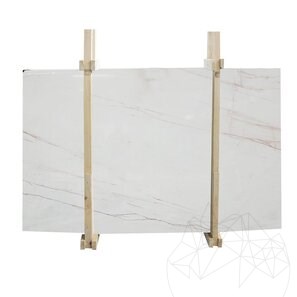 Lastra di marmo rosso venato lucido, 2 cm