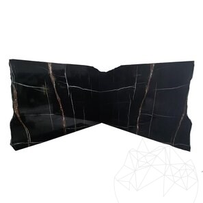 Lastra di marmo lucido Sahara Noir, 2 cm