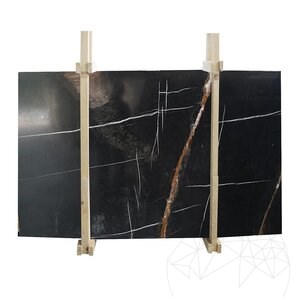 Lastra di marmo lucido Sahara Noir, 2 cm