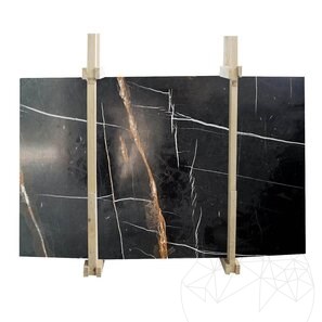Lastra di marmo lucido Sahara Noir, 2 cm