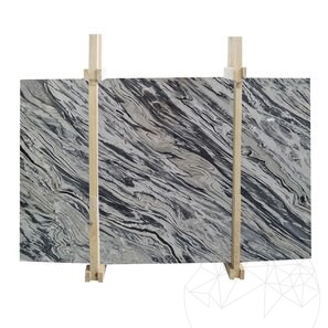 Lastra di marmo lucido Silver Stream, 2 cm
