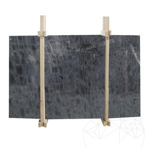 Lastra di marmo lucido Snake Blue, 2 cm