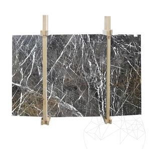 Lastra di marmo nero Spider lucidato 2 cm