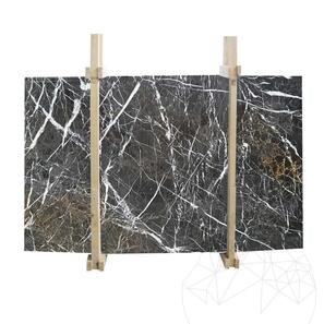 Lastra di marmo nero Spider lucidato 2 cm