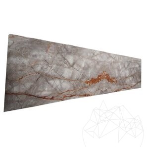 Lastra di marmo Symphony Grey Lucido, 2 cm