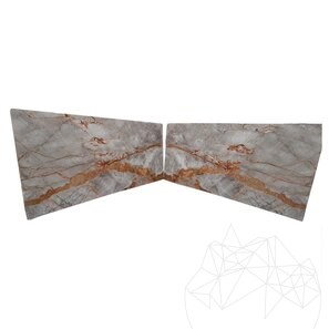Lastra di marmo Symphony Grey Lucido, 2 cm