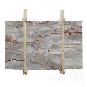 Lastra di marmo Symphony Grey Lucido, 2 cm