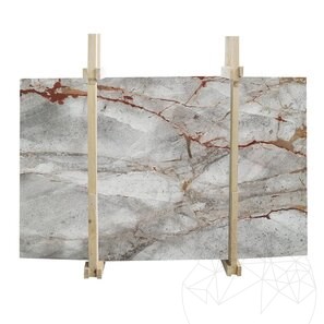 Lastra di marmo Symphony Grey Lucido, 2 cm