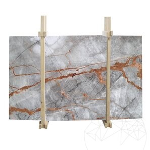Lastra di marmo Symphony Grey Lucido, 2 cm