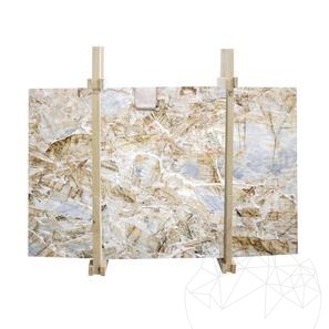 Lastra lucida di marmo blu Valentino, 2 cm