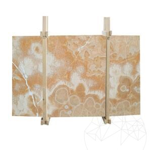 Lastra di onice arancione lucidata, 2 cm
