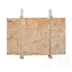 Lastra di onice arancione lucidata, 2 cm