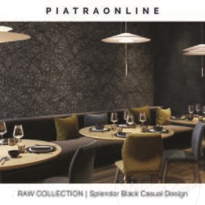 Lastra di Granito Splendor Black Casual Design 3CM